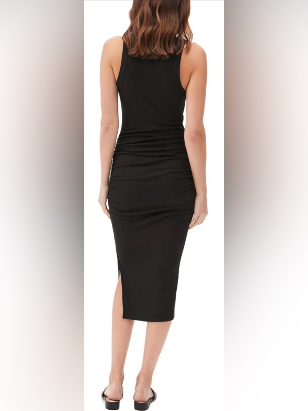 Michael Stars Black Ruched Bodycon Dress - Picture 6 of 11